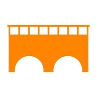 Bridge on white background vector
