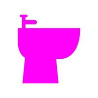 Bidet on white background vector