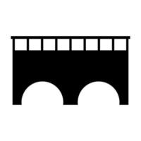 Bridge on white background vector