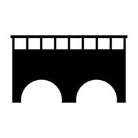 Bridge on white background vector