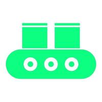 Conveyor belt on white background vector