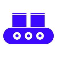 Conveyor belt on white background vector