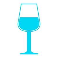 Glass of wine on a white background vector