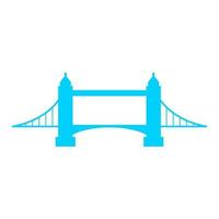 Bridge on white background vector