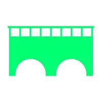 Bridge on white background vector