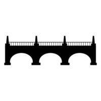 Bridge on white background vector