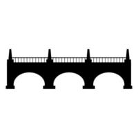 Bridge on white background vector