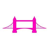 Bridge on white background vector