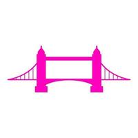 Bridge on white background vector