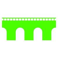 Bridge on white background vector