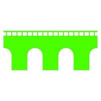 Bridge on white background vector