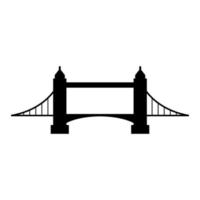 Bridge on white background vector