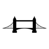 Bridge on white background vector