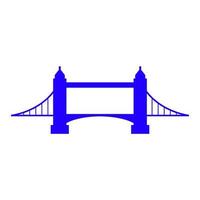 Bridge on white background vector