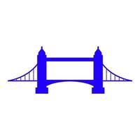 Bridge on white background vector