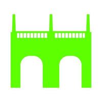 Bridge on white background vector