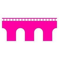 Bridge on white background vector