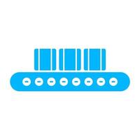 Conveyor belt on white background vector