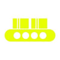 Conveyor belt on white background vector