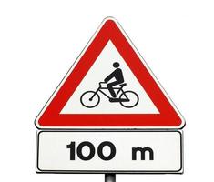 bike traffic sign photo