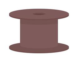 Decorative spool stand semi flat color vector object