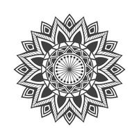 libro para colorear mandala de flores para niños vector