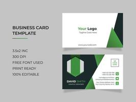 Abstract business card design vector