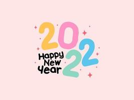 Awesome Happy New Year 2022 element, suitable for all decoration vector