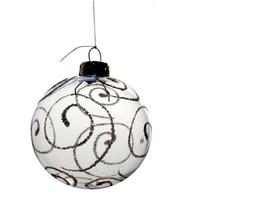 Bauble isolated over white photo