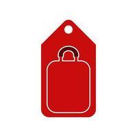 Illustration Vector Graphic of Suitcase Price Tag Logo. Perfect to use for Technology Company