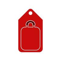 Illustration Vector Graphic of Suitcase Price Tag Logo. Perfect to use for Technology Company