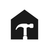 Ilustración vectorial gráfico del logotipo de construir su casa vector