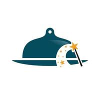 Illustration Vector Graphic of Magic Food Cloche Logo. Perfect to use for Food Company