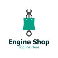 Illustration Vector Graphic of Engine Shop Logo. Perfect to use for Technology Company