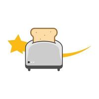 Illustration Vector Graphic of Star Toaster Logo. Perfect to use for Technology Company