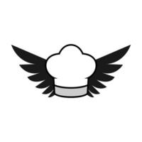 gráfico de vector de ilustración del logotipo de ala de chef. perfecto para usar en empresas de tecnología