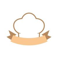 gráfico de vector de ilustración del logotipo de gorro de cocinero. perfecto para usar en empresas de tecnología