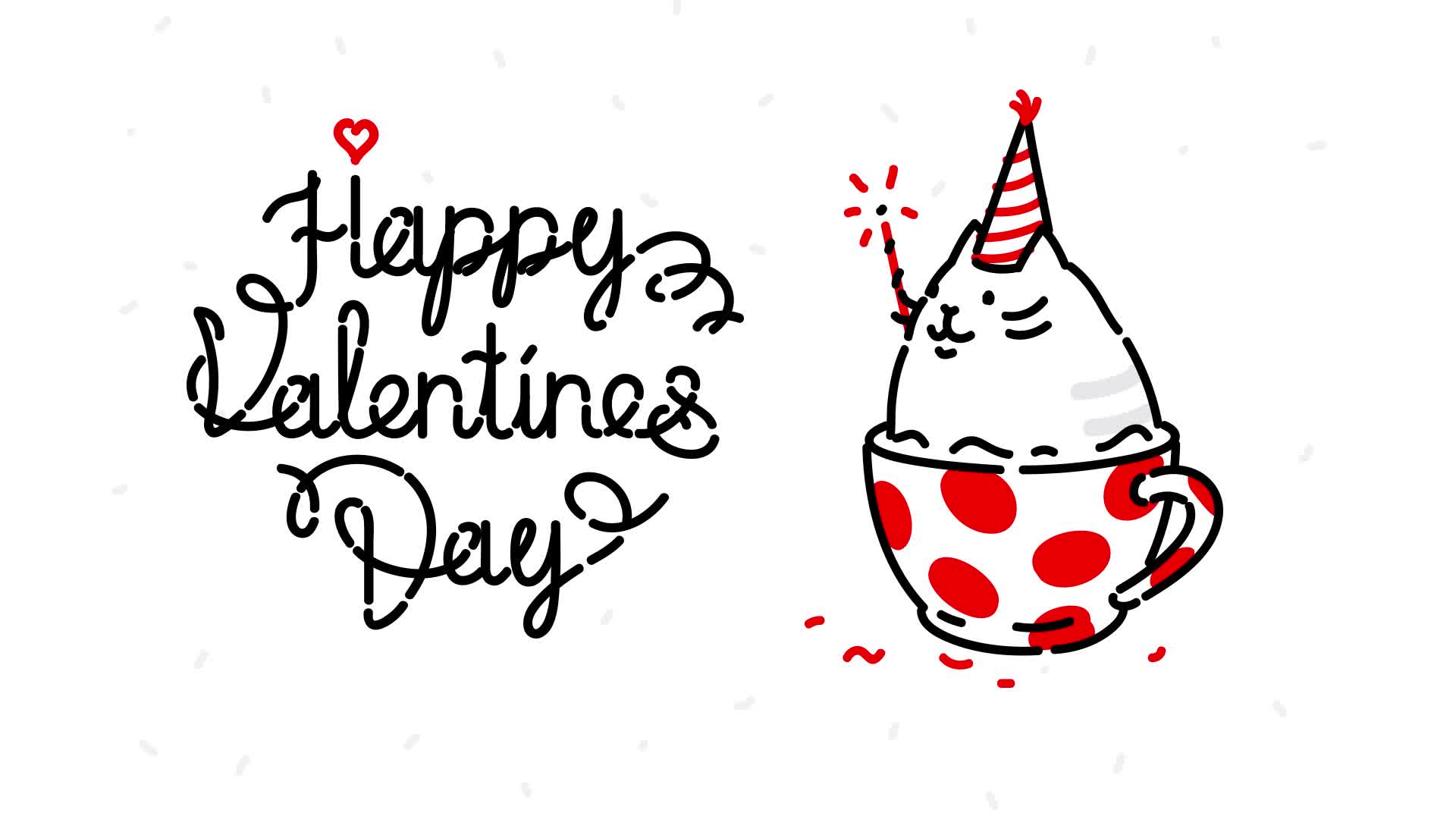 Kitty in a cup, spinning around. Happy Valentine's Day. 4794604 Stock Video at Vecteezy Kitty in a cup, spinning around. Happy Valentine's Day. 4794604 Stock Video at Vecteezy