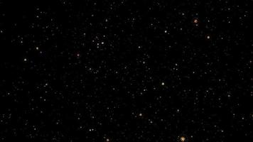 glod sneeuwvlokken knipperende sterren beweging op zwart video