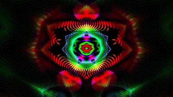 Infinite loop colorful rotating tunnel of shining video