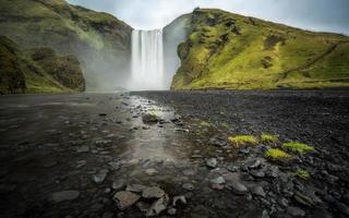 cascada skogafoss, islandia foto