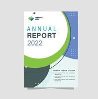 annual report design vector template