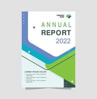 annual report design vector template