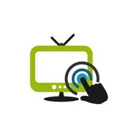 Illustration Vector Graphic of Television on Touch. Perfect to use for Technology Company