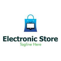 Illustration Vector Graphic of Electronic Store Logo. Perfect to use for Technology Company