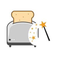 Illustration Vector Graphic of Star Toaster Logo. Perfect to use for Technology Company