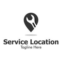 Illustration Vector Graphic of Service Location Logo. Perfect to use for Service Center