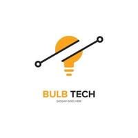 Illustration Vector Graphic of Bulb Tech. Perfect to use for Technology Company