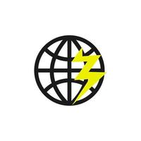 Illustration Vector Graphic of Fast Flash Thunder World. Perfect to use for Technology Company