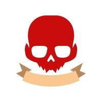 gráfico de vector de ilustración del logo de calavera. perfecto para usar en empresas de tecnología